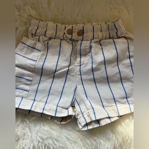 Fin & Vince Retro Blue Stripe Shorts